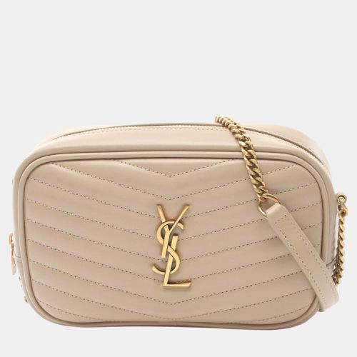 Saint Laurent Leather Beige LOU Shoulder Bag - Saint Laurent Paris - Modalova