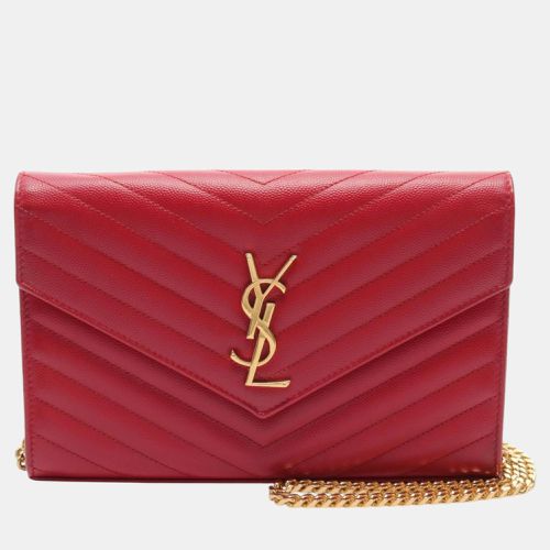 Yves Saint Laurent Monogram Leather Shoulder Bag - Saint Laurent Paris - Modalova