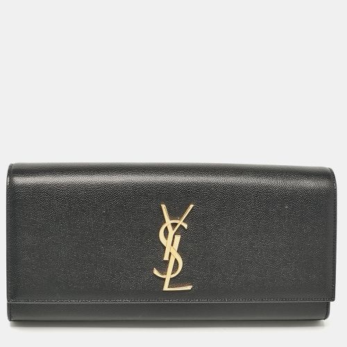 Saint Laurent Black Leather Kate Clutch - Saint Laurent Paris - Modalova