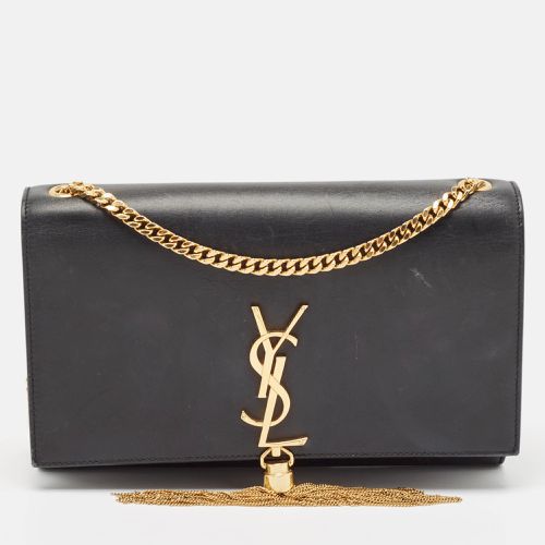 Saint Laurent Black Leather Medium Kate Tassel Shoulder Bag - Saint Laurent Paris - Modalova