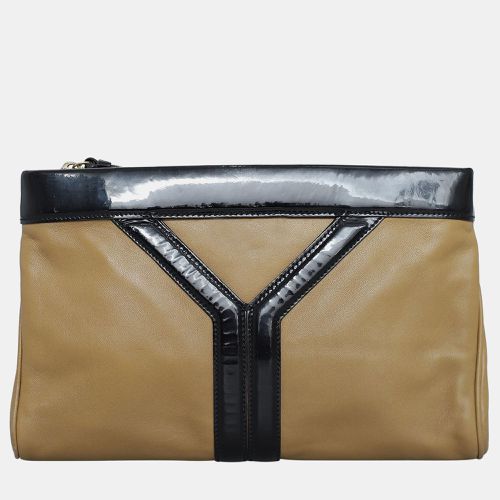 Saint Laurent Mix Patent Leather Clutch - Saint Laurent Paris - Modalova