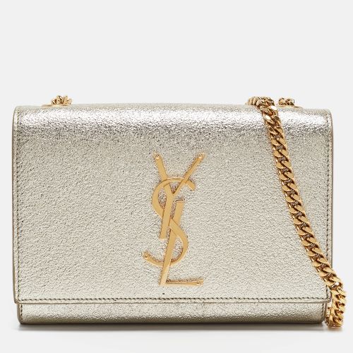 Saint Laurent Light Gold Leather Small Monogram Kate Shoulder Bag - Saint Laurent Paris - Modalova