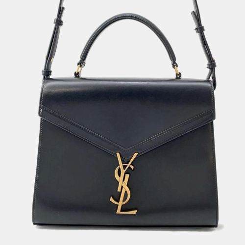 Saint Laurent Black Leather Cassandra Shoulder Bag - Saint Laurent Paris - Modalova