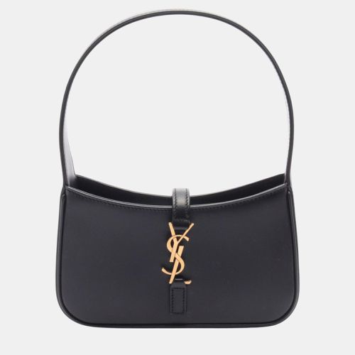 Saint Laurent Le 5 A 7 Hobo Handbag Leather Black - Saint Laurent Paris - Modalova