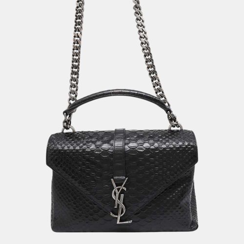 Saint Laurent Embossed Leather Cassandra Chain Shoulder Bag - Saint Laurent Paris - Modalova