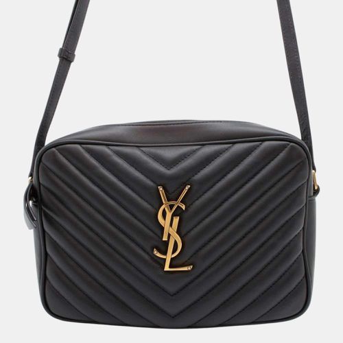 Saint Laurent Shoulder Bag Lou Camera Leather Black - Saint Laurent Paris - Modalova