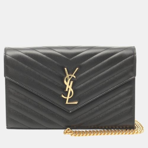 Saint Laurent Leather Paris Monogram Shoulder Bag - Saint Laurent Paris - Modalova