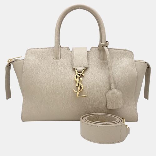 Saint Laurent Beige Leather Paris Downtown Baby Shoulder Bag - Saint Laurent Paris - Modalova