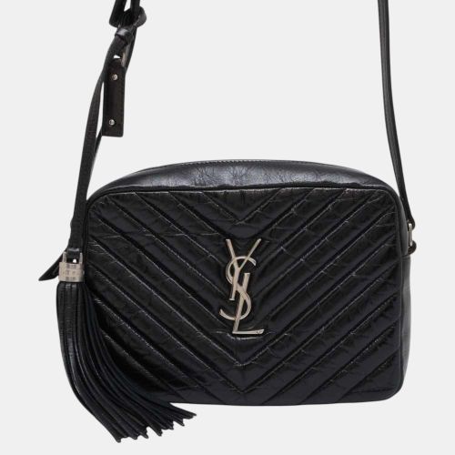 Saint Laurent Leather Lou Camera V-Stitch Tassel Shoulder Bag - Saint Laurent Paris - Modalova