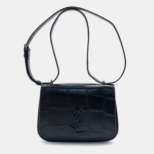 Saint Laurent Paris Black Leather Spontini Satchel Small Bag - Saint Laurent Paris - Modalova