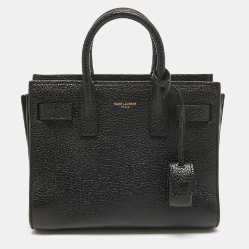 Saint Laurent Black Leather Nano Classic Sac De Jour Tote - Saint Laurent Paris - Modalova