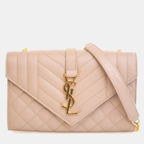 Saint Laurent Small Calfskin Envelope Flap Bag - Saint Laurent Paris - Modalova