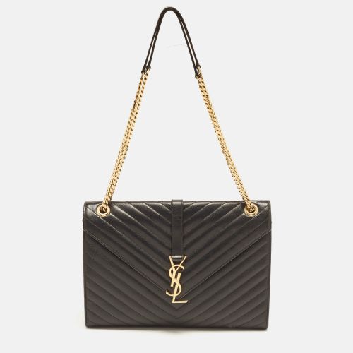Saint Laurent Monogram Envelope Large Matelassé Leather Shoulder Bag - Saint Laurent Paris - Modalova