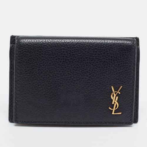 Saint Laurent Tiny Cassandre Flap Leather Card Case - Saint Laurent Paris - Modalova
