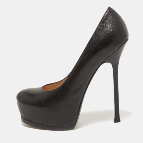 Saint Laurent Black Leather Tribtoo Pumps Size 39 - Saint Laurent Paris - Modalova