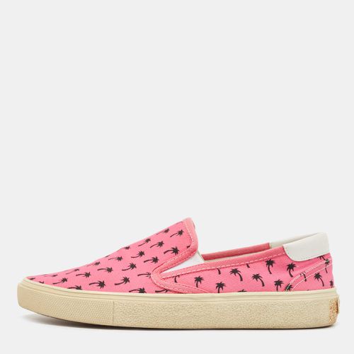 Saint Laurent Pink Canvas Slip On Sneakers Size 41 - Saint Laurent Paris - Modalova