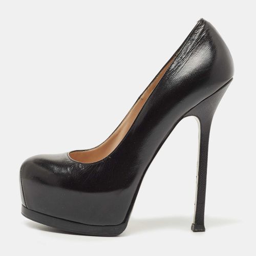 Saint Laurent Black Leather Tribtoo Pumps Size 37.5 - Saint Laurent Paris - Modalova