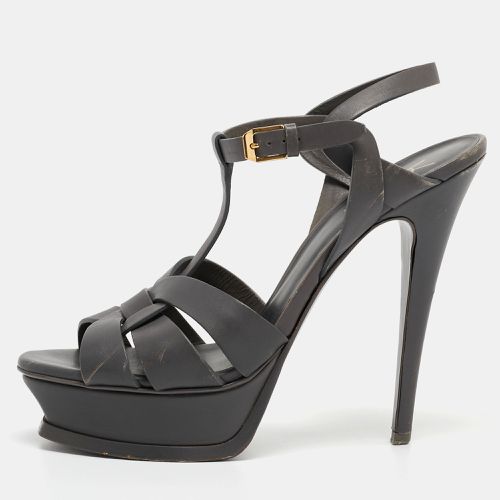 Saint Laurent Leather Tribute Sandals Size 39 - Saint Laurent Paris - Modalova