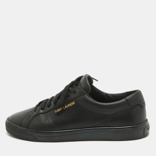 Saint Laurent Paris Black Leather Andy Low Top Sneakers Size 37 - Saint Laurent Paris - Modalova