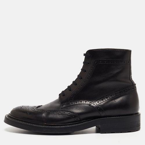 Brogue Leather Ankle Boots Size 38 - Saint Laurent Paris - Modalova