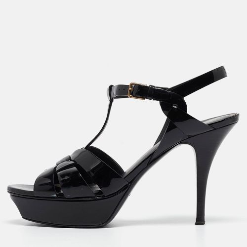 Saint Laurent Patent Leather Tribute Sandals Size 39 - Saint Laurent Paris - Modalova