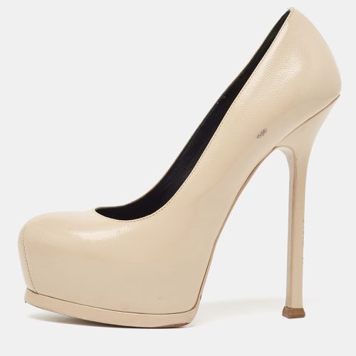 Saint Laurent Beige Leather Tribtoo Pumps Size 37 - Saint Laurent Paris - Modalova