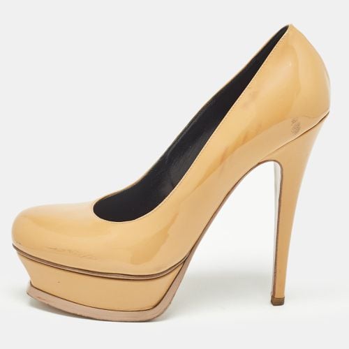 Saint Laurent Patent Leather Tribtoo Platform Pumps Size 38 - Saint Laurent Paris - Modalova