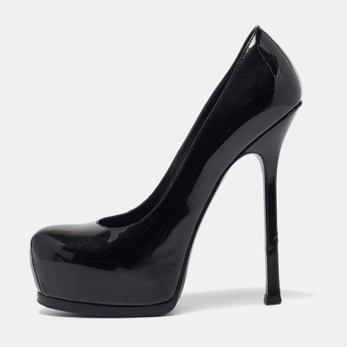 Saint Laurent Black Patent Tribtoo Pumps Size 36.5 - Saint Laurent Paris - Modalova