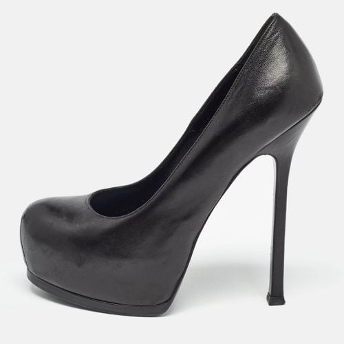 Saint Laurent Black Leather Tribtoo Pumps Size 38 - Saint Laurent Paris - Modalova