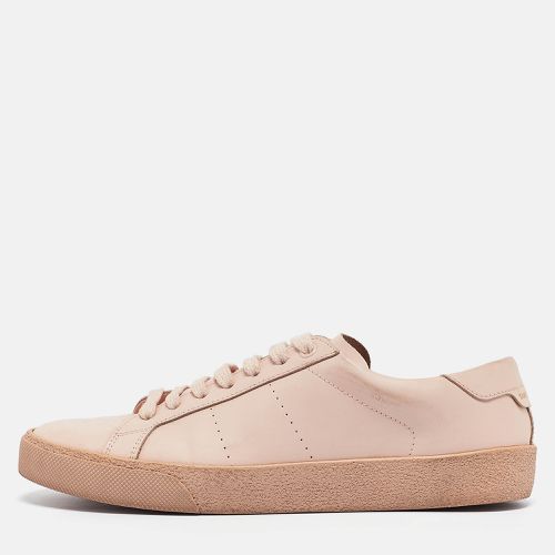 Saint Laurent Light Pink Leather Court SL/06 Sneakers Size 38.5 - Saint Laurent Paris - Modalova