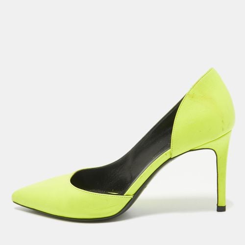 Saint Laurent Neon Yellow Leather D'orsay Pumps Size 36 - Saint Laurent Paris - Modalova