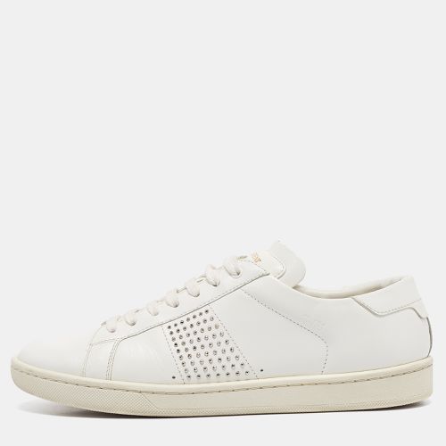 Saint Laurent White Leather Lace Up Sneakers Size 36 - Saint Laurent Paris - Modalova