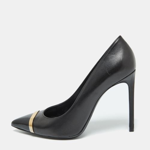 Saint Laurent Black Leather Escarpin Pointed Toe Pumps Size 39.5 - Saint Laurent Paris - Modalova