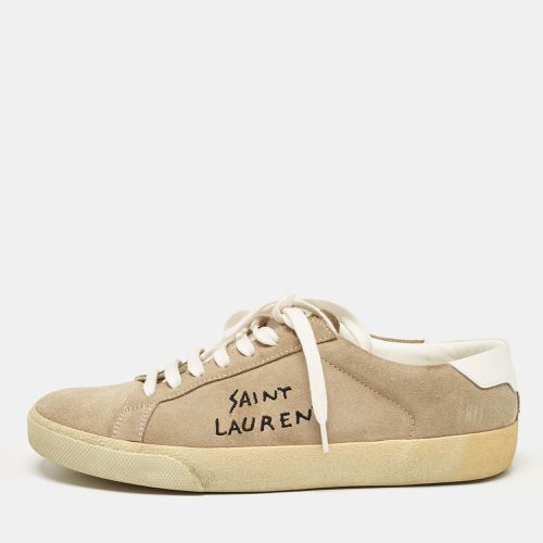 Saint Laurent Leather and Suede Court Classic Sneakers Size 39 - Saint Laurent Paris - Modalova