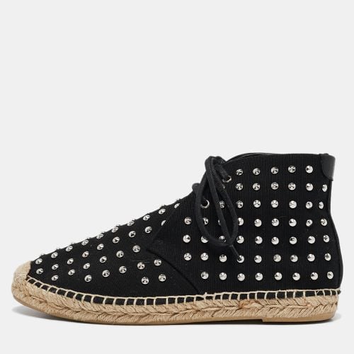 Saint Laurent Black Canvas Stud Embellished High Top Sneakers Size 36 - Saint Laurent Paris - Modalova