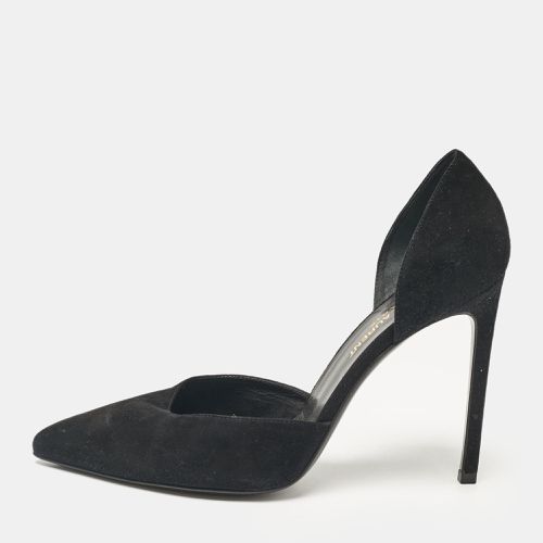 Saint Laurent Black Suede D'orsay Pumps Size 38.5 - Saint Laurent Paris - Modalova