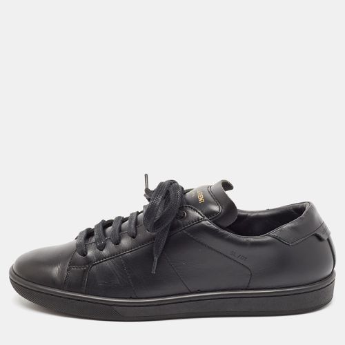 Saint Laurent Black Leather Wolly Sneakers Size 37 - Saint Laurent Paris - Modalova