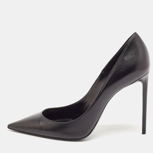 Saint Laurent Black Leather Anja Pumps Size 39 - Saint Laurent Paris - Modalova