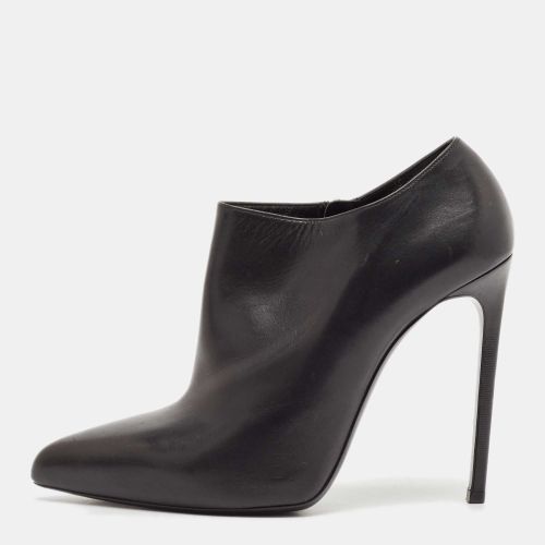 Saint Laurent Leather Pointed Toe Ankle Length Boots Size 40 - Saint Laurent Paris - Modalova