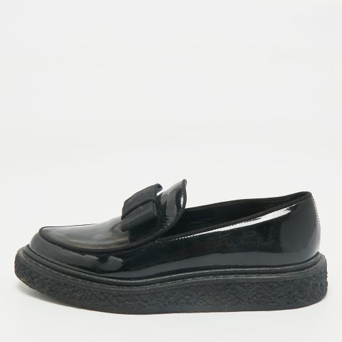 Saint Laurent Black Patent Leather Penny Loafers Size 35.5 - Saint Laurent Paris - Modalova