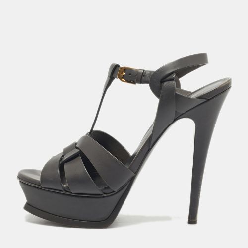 Saint Laurent Leather Tribute Sandals Size 38 - Saint Laurent Paris - Modalova