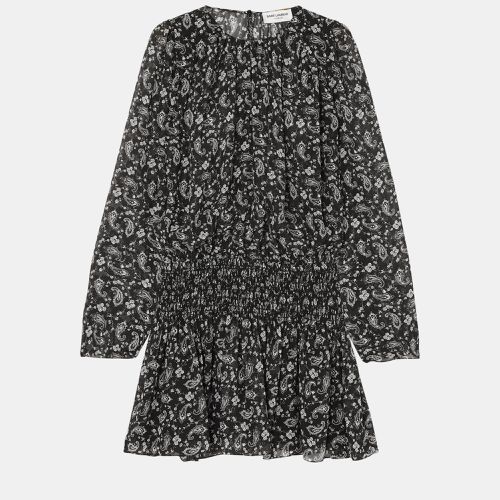 Saint Laurent Silk Mini Dress 42 - Saint Laurent Paris - Modalova