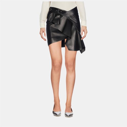 Saint Laurent Paris Black Leather Mini skirt M (FR 38) - Saint Laurent Paris - Modalova