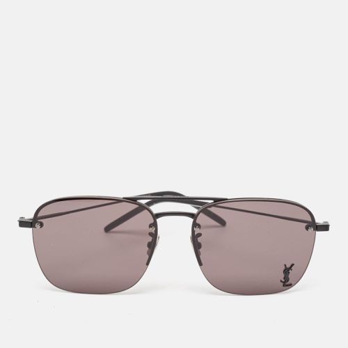 Saint Laurent Black SL309 Metal Frame Aviator Sunglasses - Saint Laurent Paris - Modalova