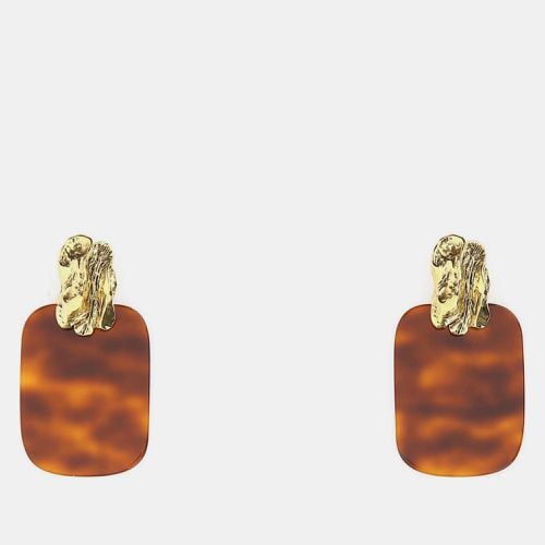 Saint Laurent Multicolor Metal And Resine Earrings - Saint Laurent Paris - Modalova