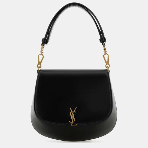 Saint Laurent Black Leather Voltaire Shoulder Bag - Saint Laurent Paris - Modalova