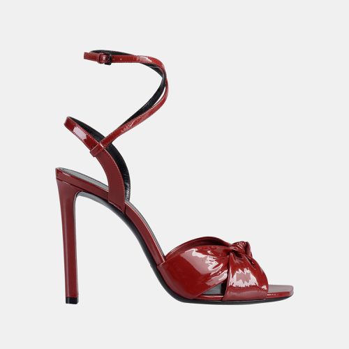 Saint Laurent Patent Leather Open Toe Sandals 36 - Saint Laurent Paris - Modalova