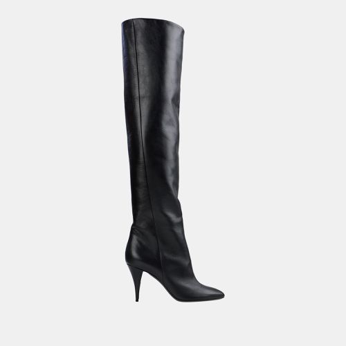 Saint Laurent Leather Knee Length Boots 37 - Saint Laurent Paris - Modalova