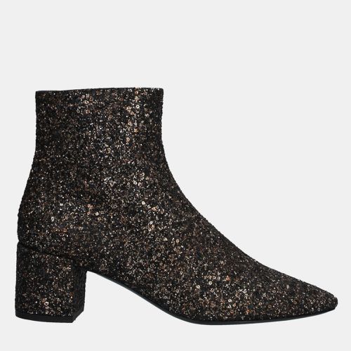 Saint Laurent Gold Glitter Ankle Boots 39 - Saint Laurent Paris - Modalova