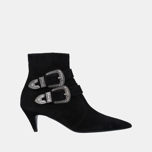 Saint Laurent Suede Ankle Boots 37.5 - Saint Laurent Paris - Modalova